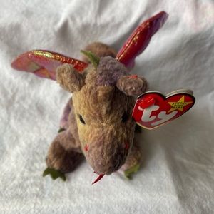 🟣3for$10 Vintage Ty Beanie Babies Scorch the dragon